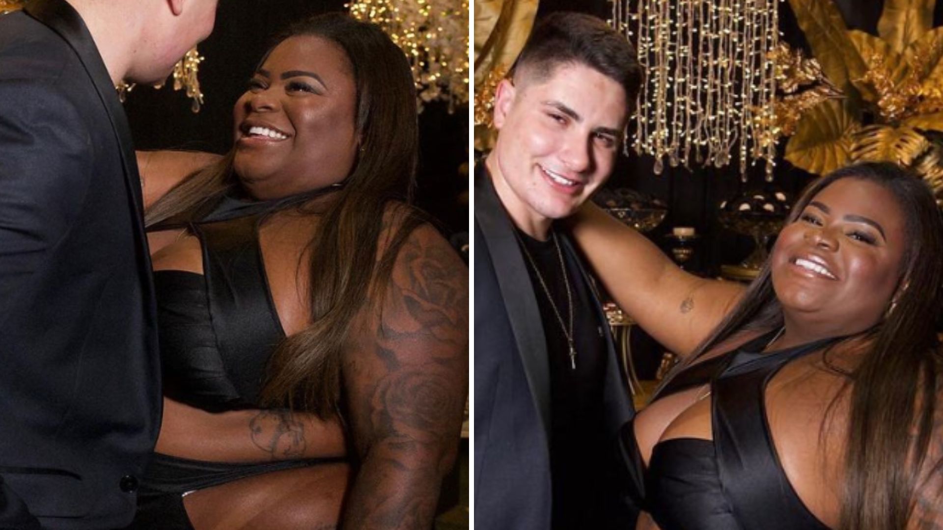 Jojo Todynho deixa tudo de fora e causa no aniversário do marido com look aberto