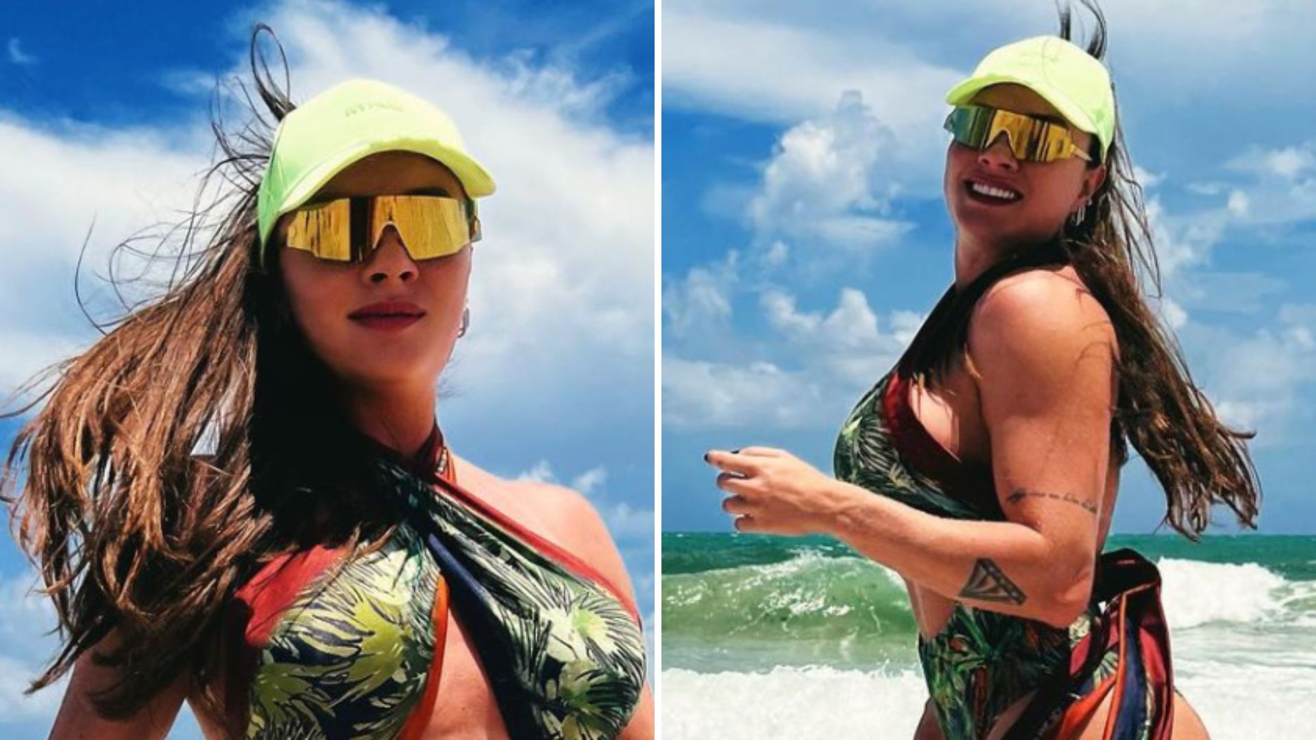 Juju Salimeni gera comoção em praia com biquíni ousado e corpo farto: “Perfeita”