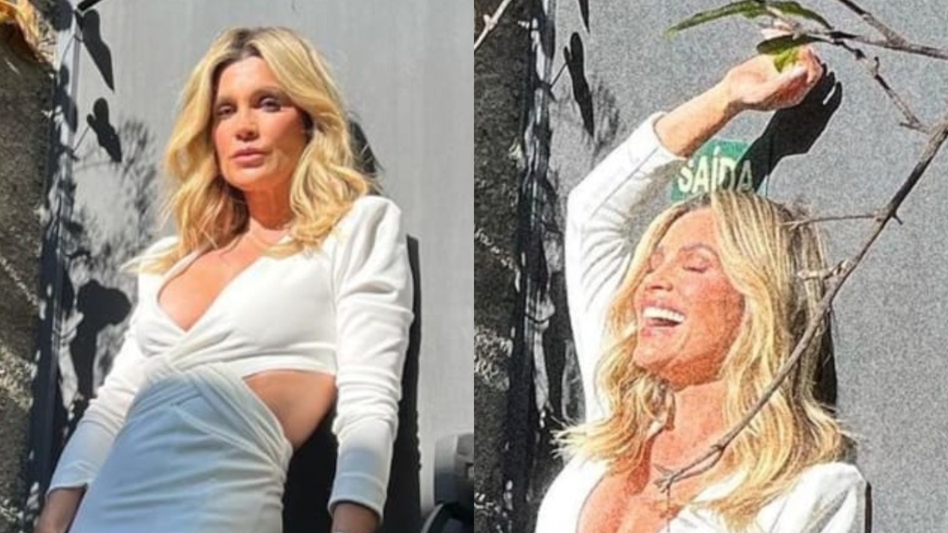 Musa, Flávia Alessandra aposta em vestido branco e expõe decote profundo: “Socorro”