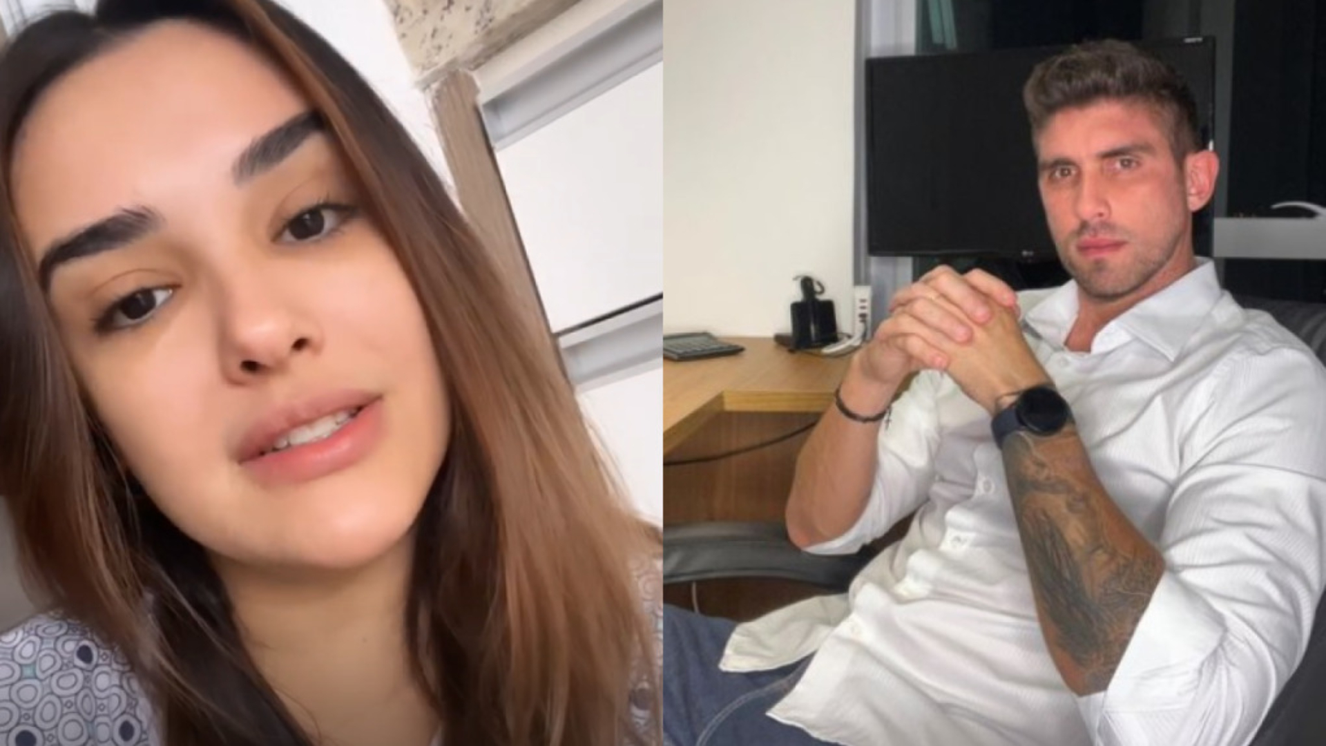 Luana Braga e Lissio Fiod, de ‘Casamento às Cegas’, estão em crise no relacionamento