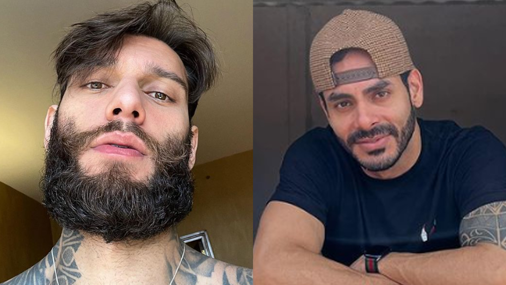 Que diferença! Lucas Lucco e ex-BBB Rodolffo aparecem irreconhecíveis em clique do passado