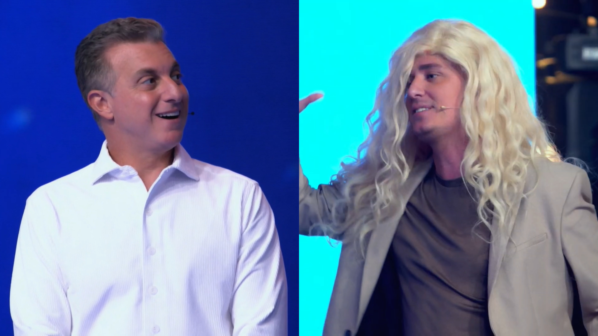 Luciano Huck fica constrangido ao ver Rafael Portugal imitar Angélica: “Não quer”