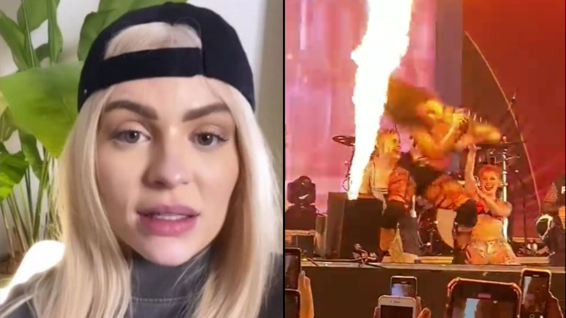Luísa Sonza se pronuncia sobre fogo no cabelo de dançarina durante show: “Só luz”