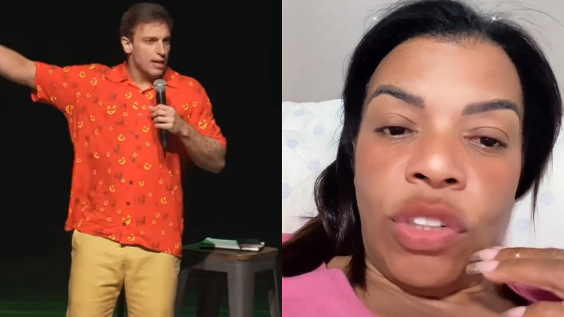 Revoltada, mãe de MC Kevin detona Leo Lins por piada com morte do cantor: “Trouxa”