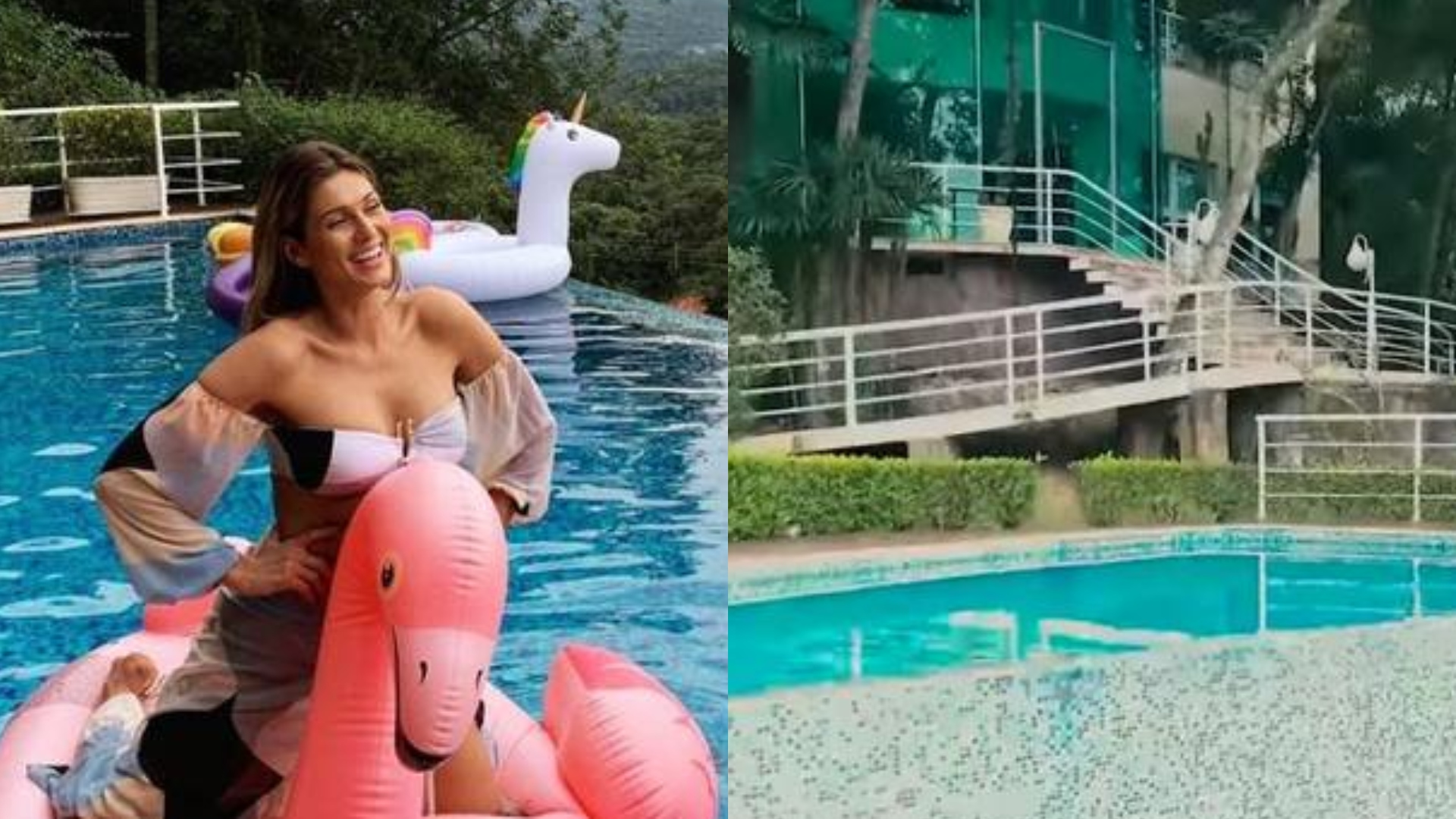 Lívia Andrade mora em mansão de vidro no meio da floresta com piscina de borda infinita; veja