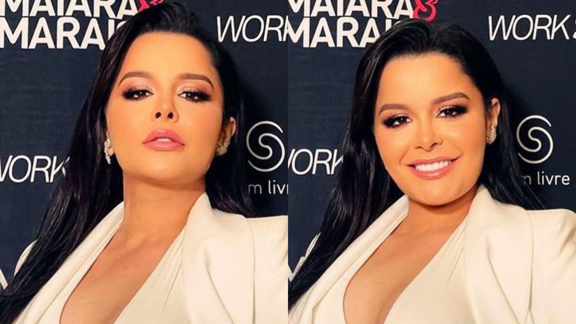 Maraisa aposta em look todo branco e deixa barriga sarada à mostra: “Deusa”