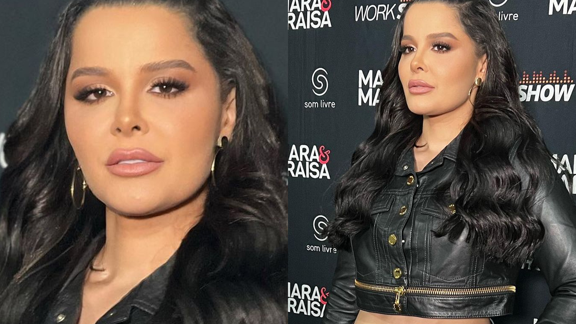 Maraisa deixa barriga sarada à mostra em look ousado de couro: “Que mulher”