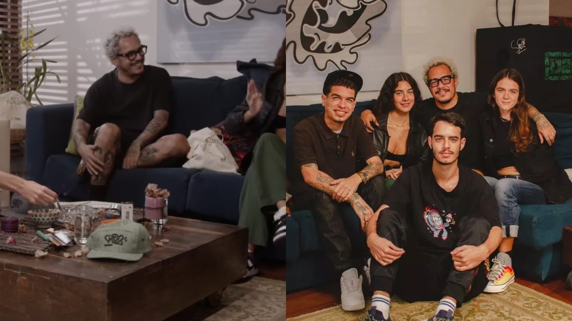 Sem tabus, Marcelo D2 fuma maconha com os filhos e diz que são uma ‘família canábica’