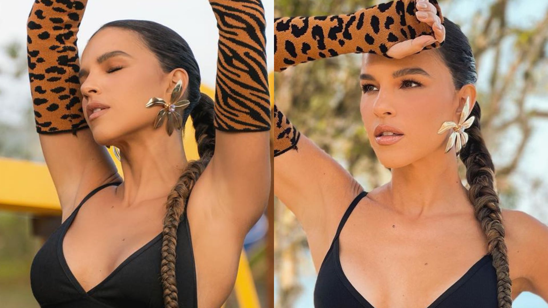 Mariana Rios aparece com calça de oncinha e top decotado deixando fãs chocados: “Eita”