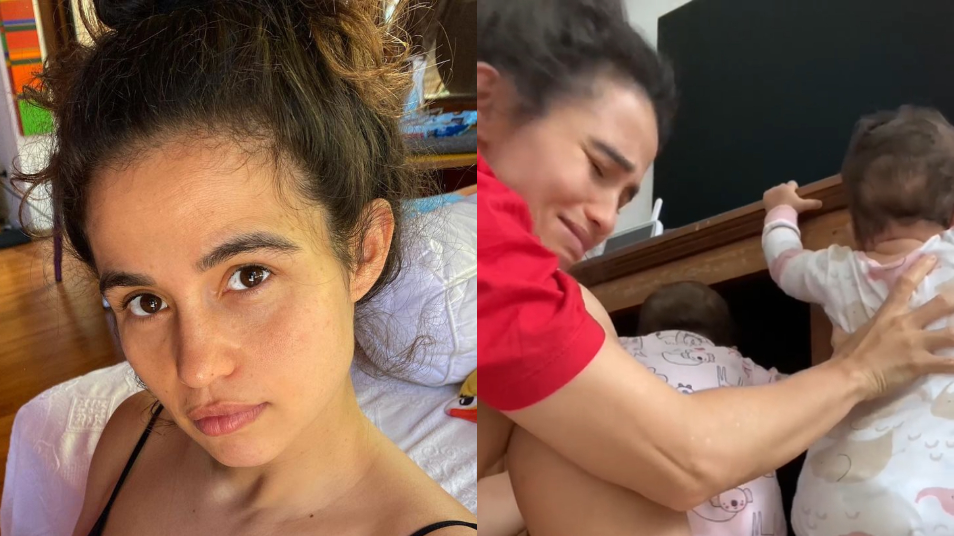 Nanda Costa exibe gêmeas aprontando muito e desabafa sobre maternidade: “Loucura”