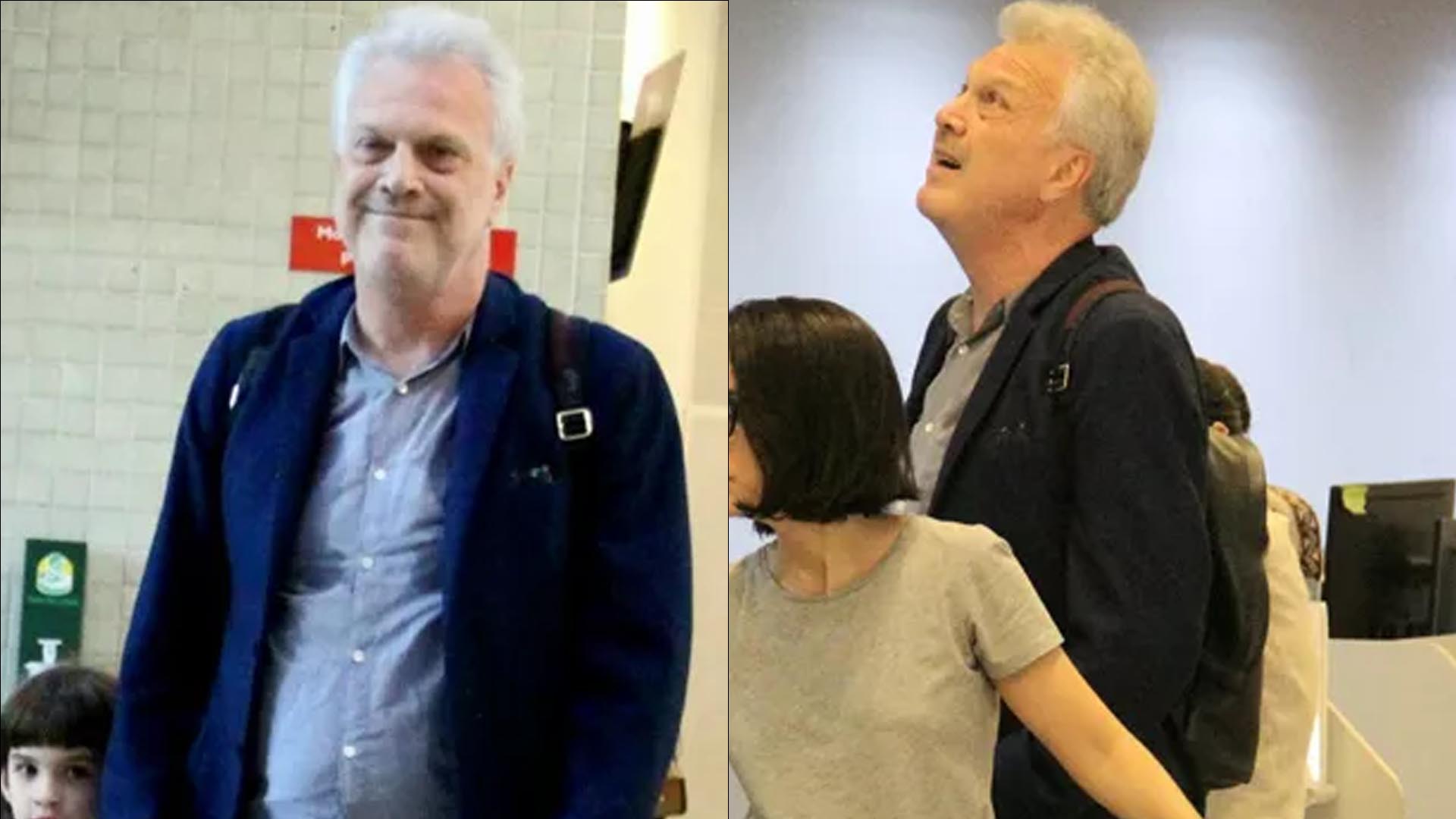 Pedro Bial faz raríssima aparição pública com a esposa e as duas filhas no RJ