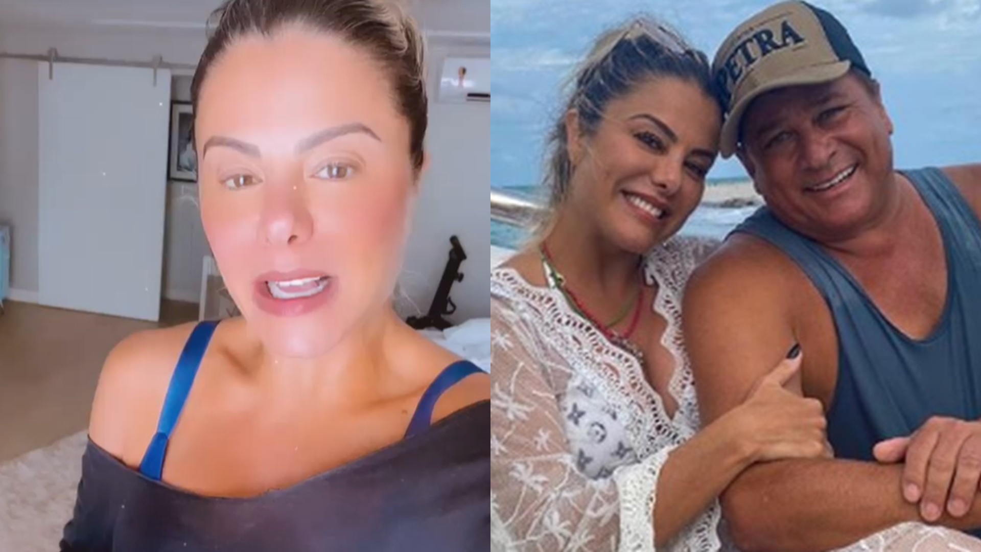 Poliana Rocha debocha ao lembrar quase separação com Leonardo: “Furacão já passou”