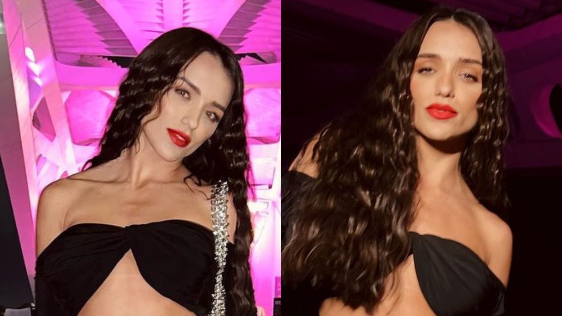 Rafa Kalimann arrasa com look preto e deixa barriga sarada à mostra: “Obra de arte”