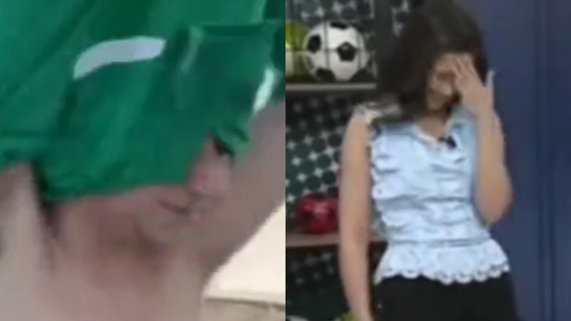 Repórter do SBT tira a roupa ao vivo sob protestos da equipe: “Estamos ao vivo”
