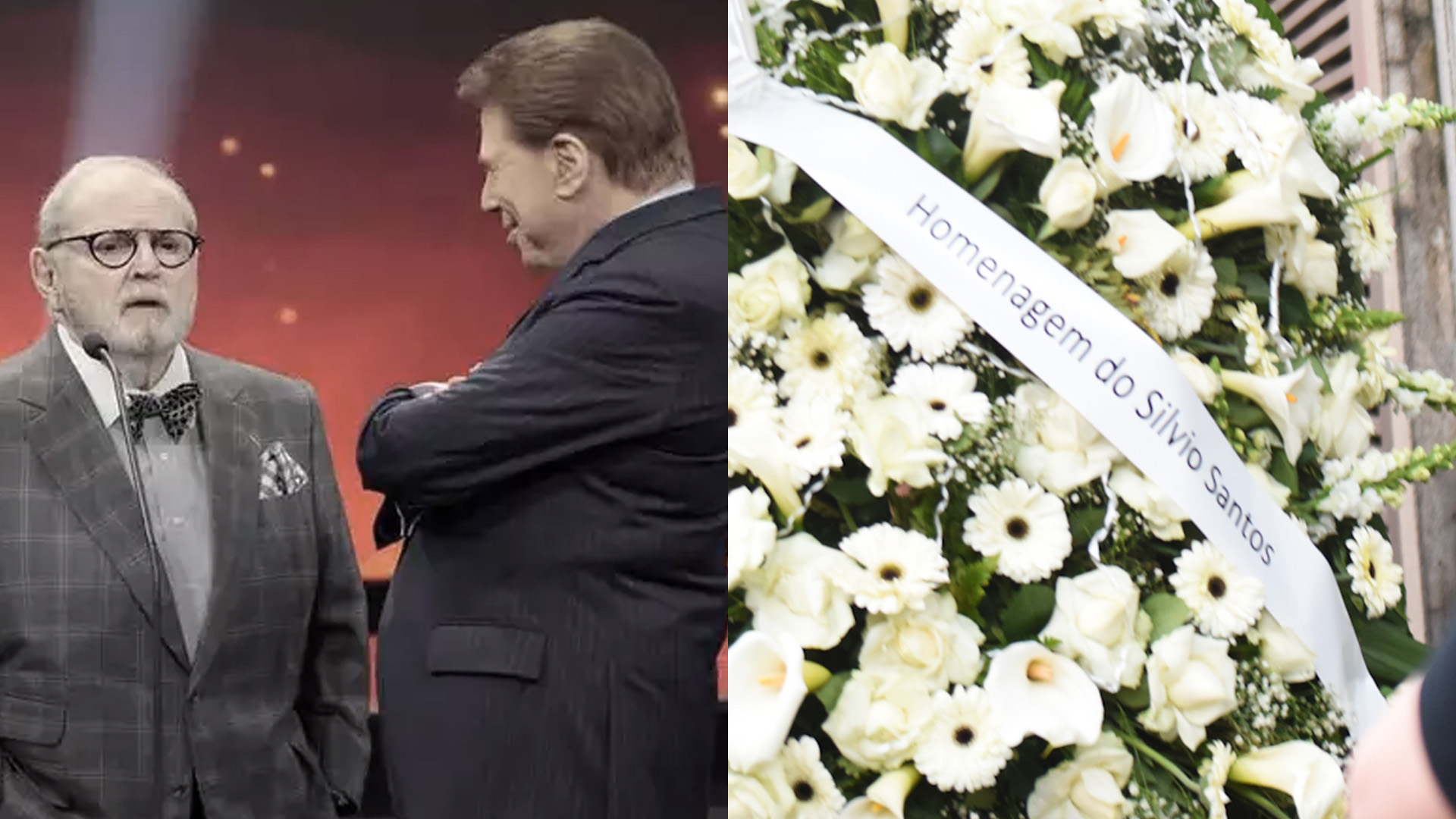 Silvio Santos se faz presente no velório de Jô Soares com homenagem enorme