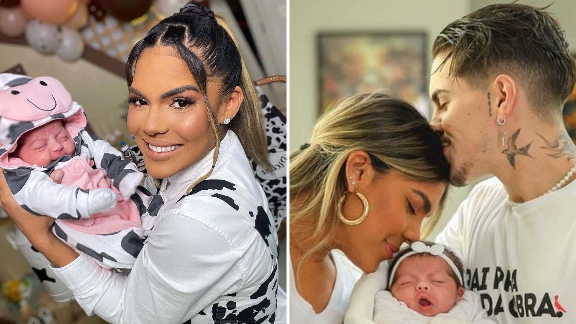 Tays Reis e Biel brindam um mês da filha com festão de luxo: “Motivos pra sorrir”