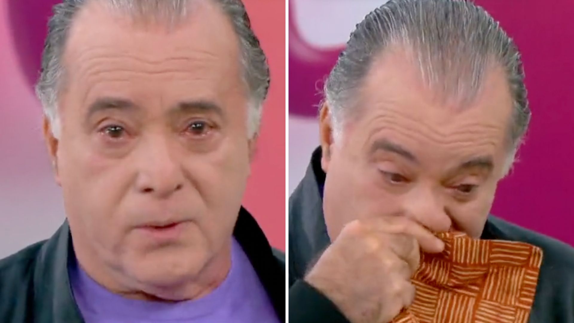 Tony Ramos não segura a emoção e chora em desabafo no Mais Você: “Não suporto”