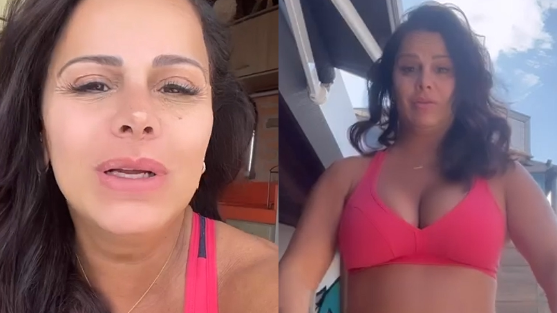 Viviane Araújo faz agachamento com barrigão quase estourando: “Treininho”