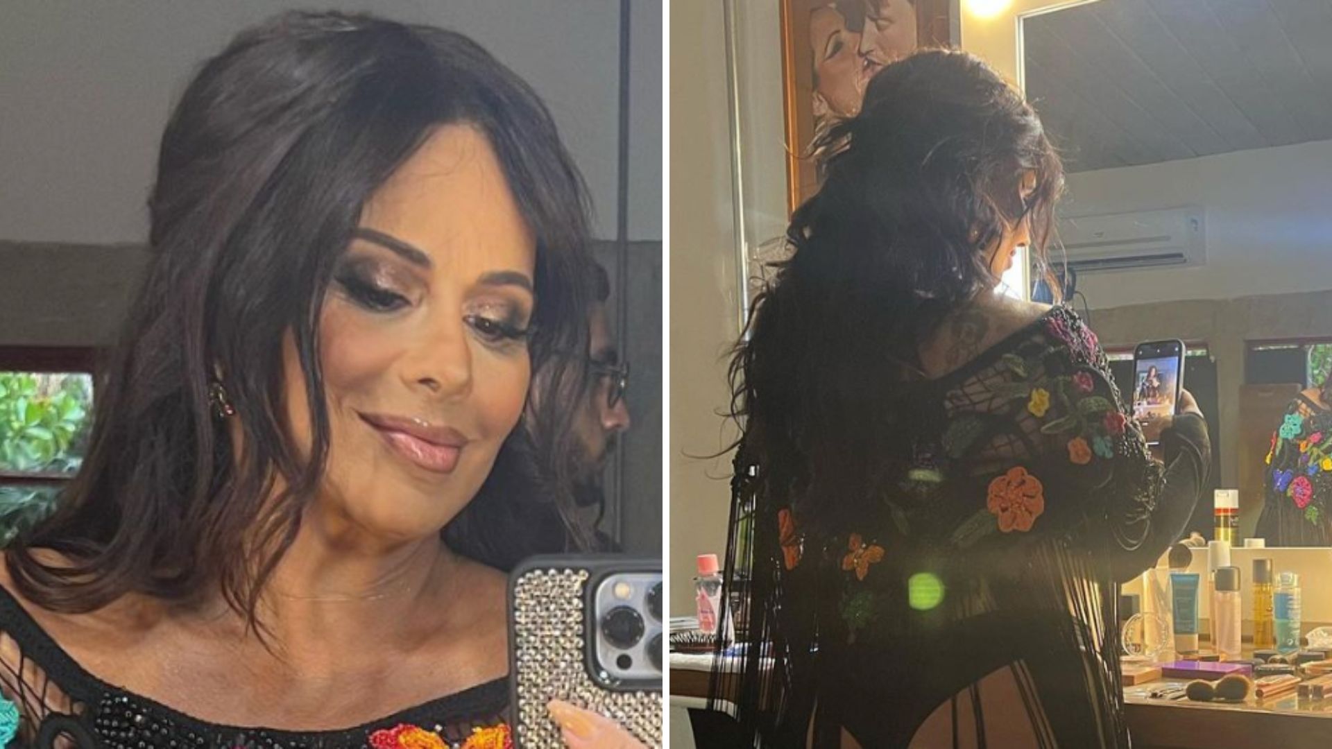Grávida, Viviane Araújo mostra o bumbum em look transparente: “Mamãe gostosa”