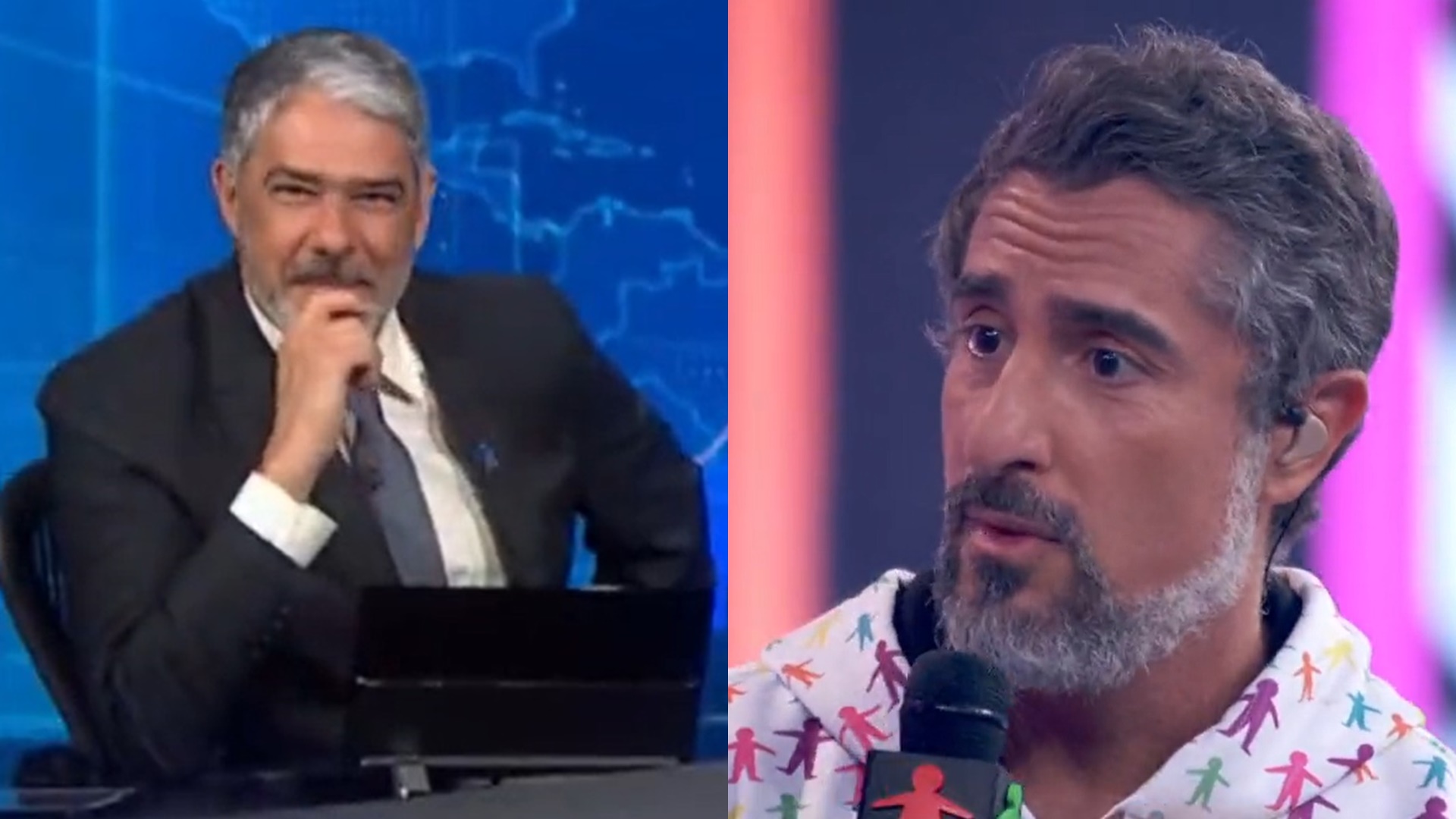 William Bonner quebra protocolo ao vivo e opina sobre ida de Mion para a Globo: “Festejei”