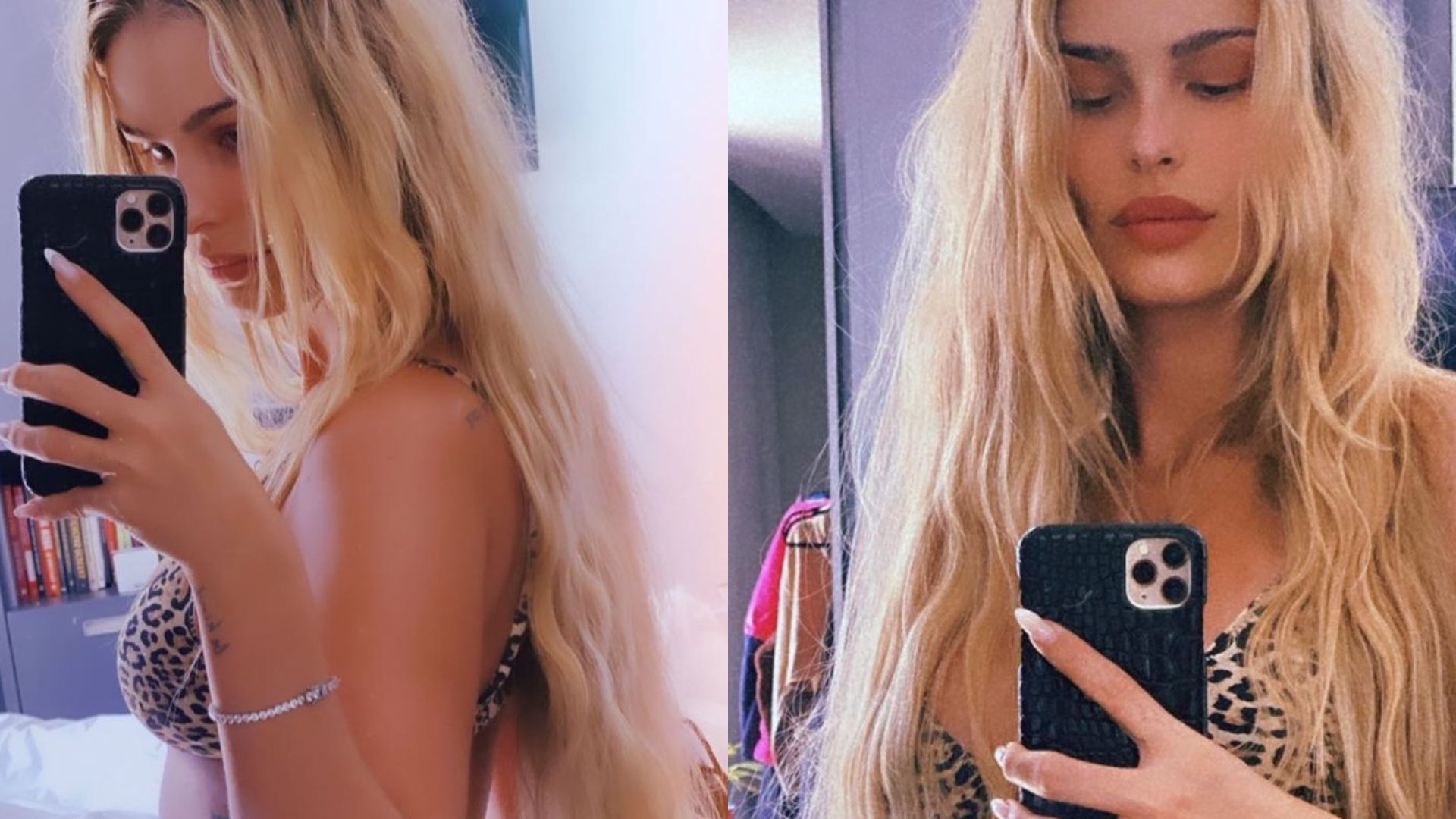 Yasmin Brunet posa usando biquíni fio-dental e mostra tatuagem no bumbum: “Rabão”