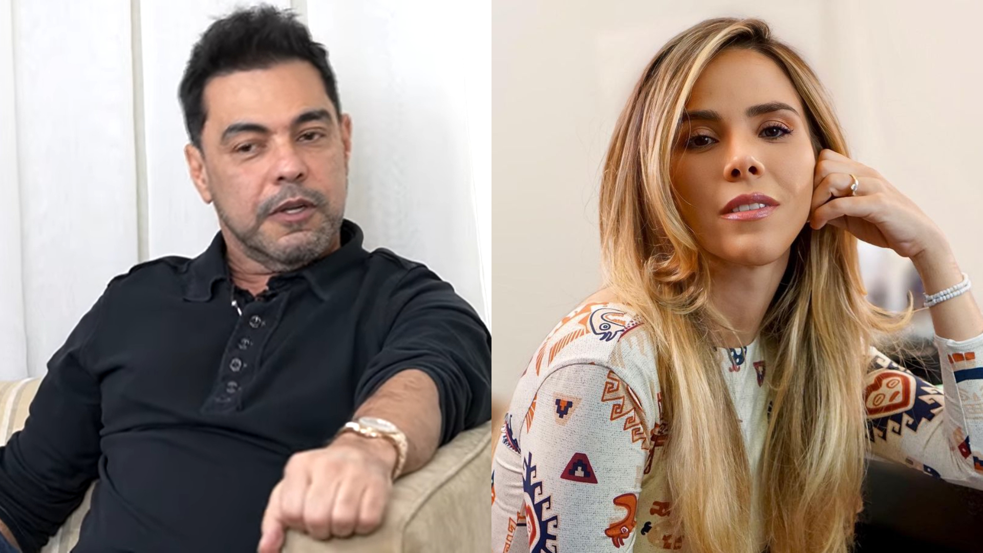 Zezé di Camargo diz que chorou ao saber do divórcio de Wanessa: “Não quero perder”