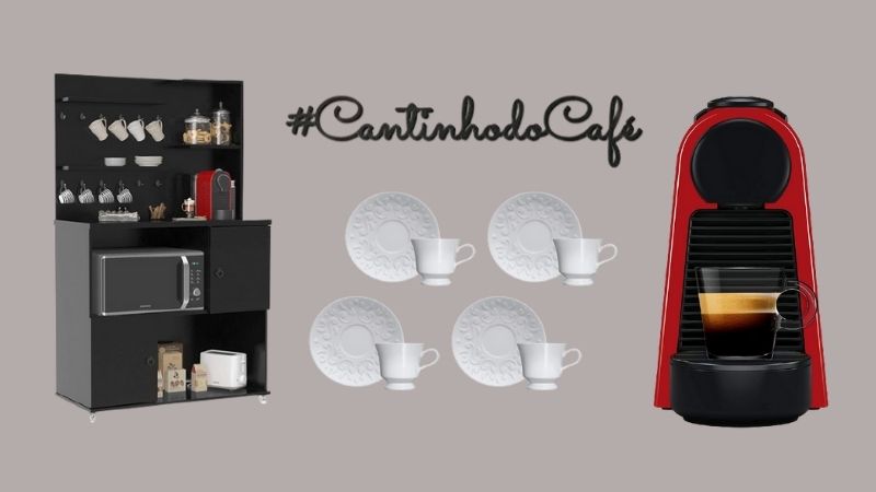 Cafeteiras, xícaras e mais: monte o seu próprio cantinho do café