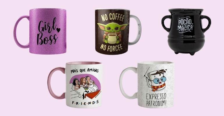 Canecas criativas: 15 modelos incríveis para você garantir no seu dia a dia