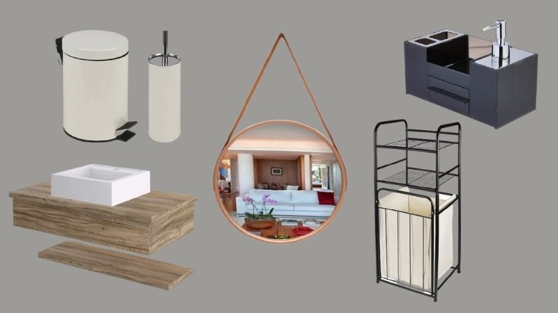 Gabinete, quadro e mais: 10 produtos para você decorar o seu banheiro