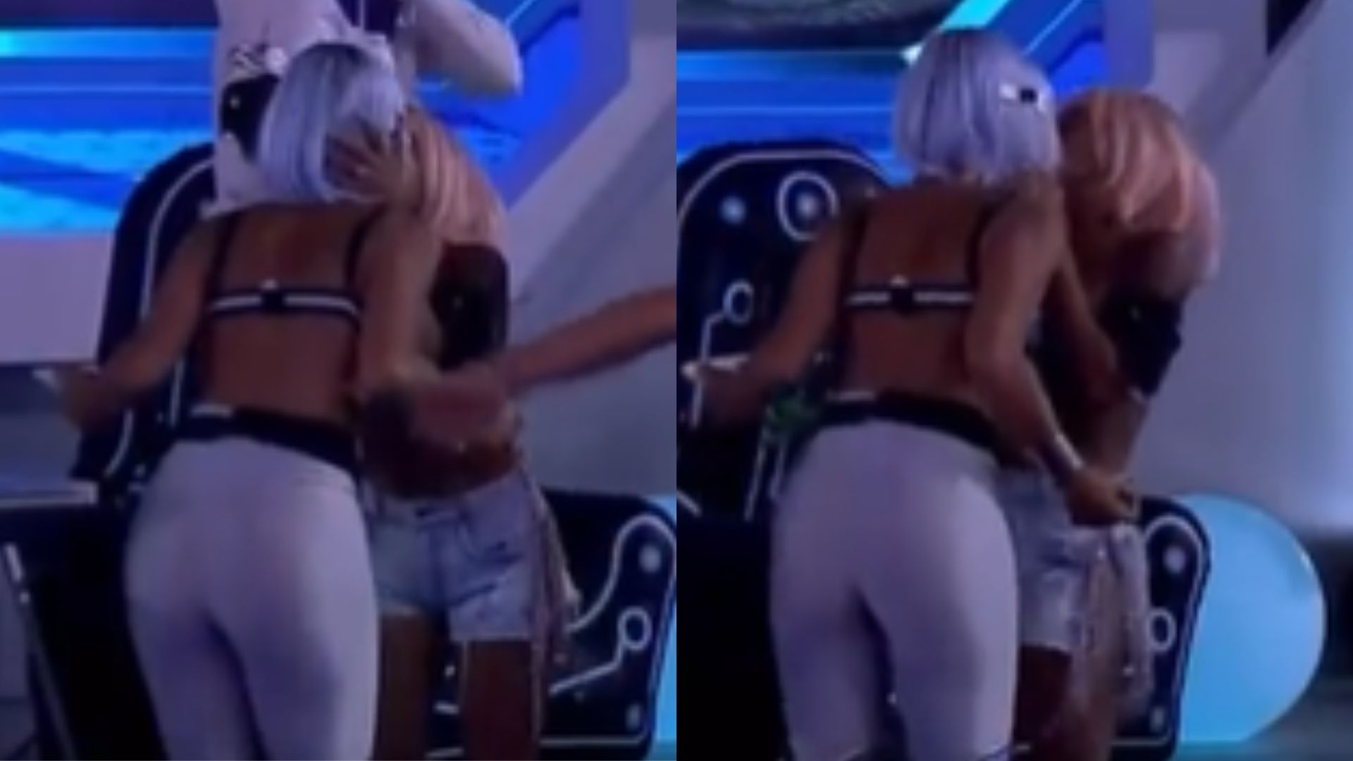 A Fazenda 13: Aline Mineiro e Sthe Matos dão beijão e esquentam pista de dança