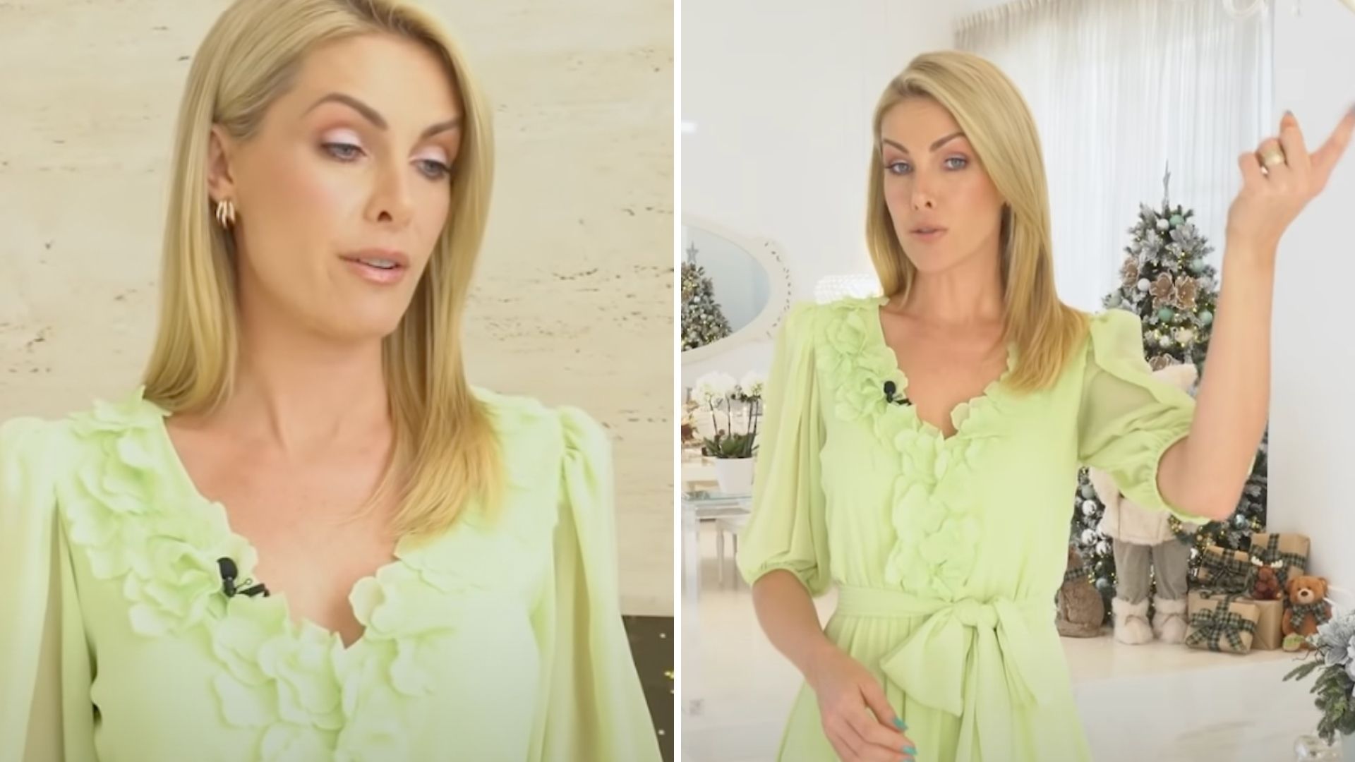 Ana Hickmann decora com luxo sua mansão para celebrar a cura do marido no Natal
