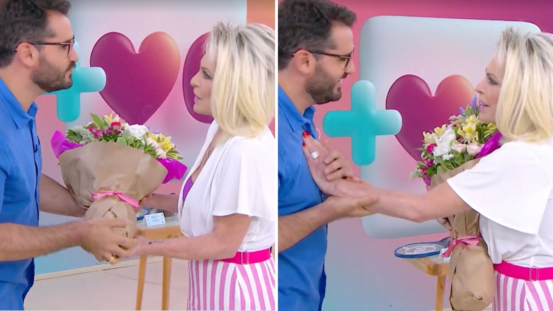 Marcelo Cosme quebra o protocolo e emociona Ana Maria Braga: “Gentileza”