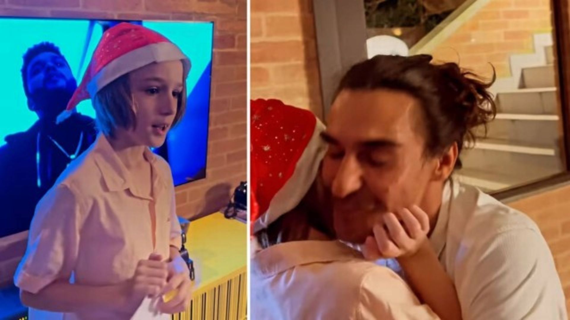 Filho de Dani Winits faz André Gonçalves chorar na noite de Natal