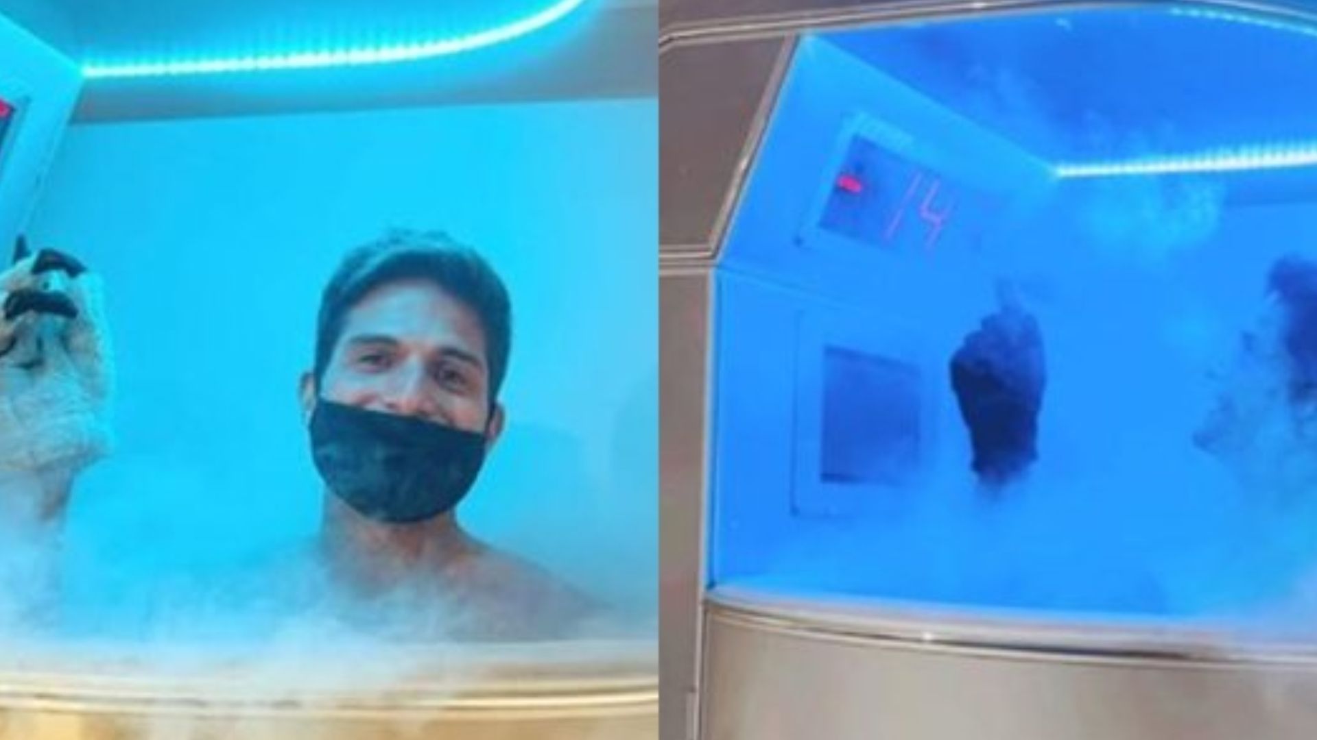 André Martinelli passa por tratamento muscular a quase -150°C de temperatura