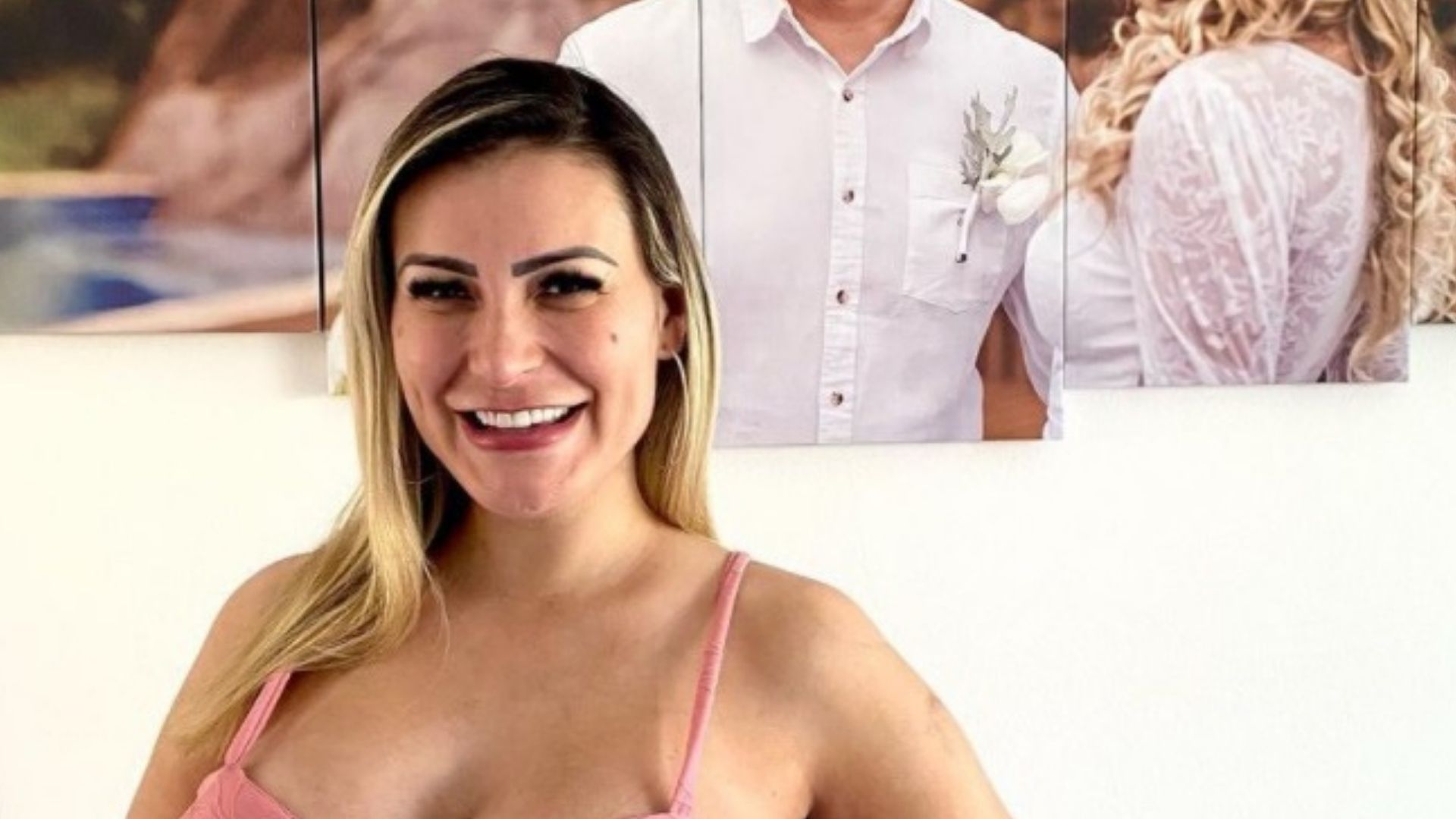 Andressa Urach mostra evolução do barrigão aos 5 meses de gravidez: “Crescendo”