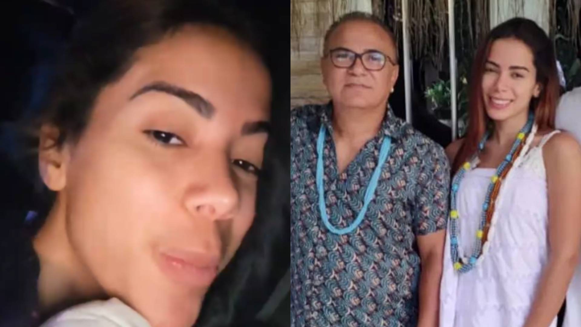 Anitta rebate intolerância religiosa após posar com pai de santo: “Falando merd*”