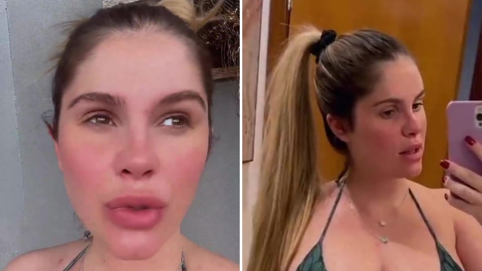 Bárbara Evans exibe curvas da gravidez e reclama de celulites: “Muito difícil”