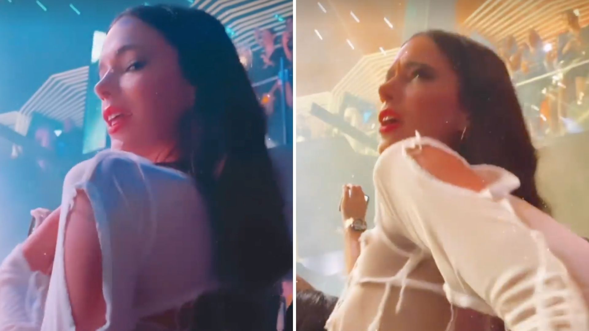 Bruna Marquezine é flagrada rebolando de calcinha hot pants em noitada nos EUA