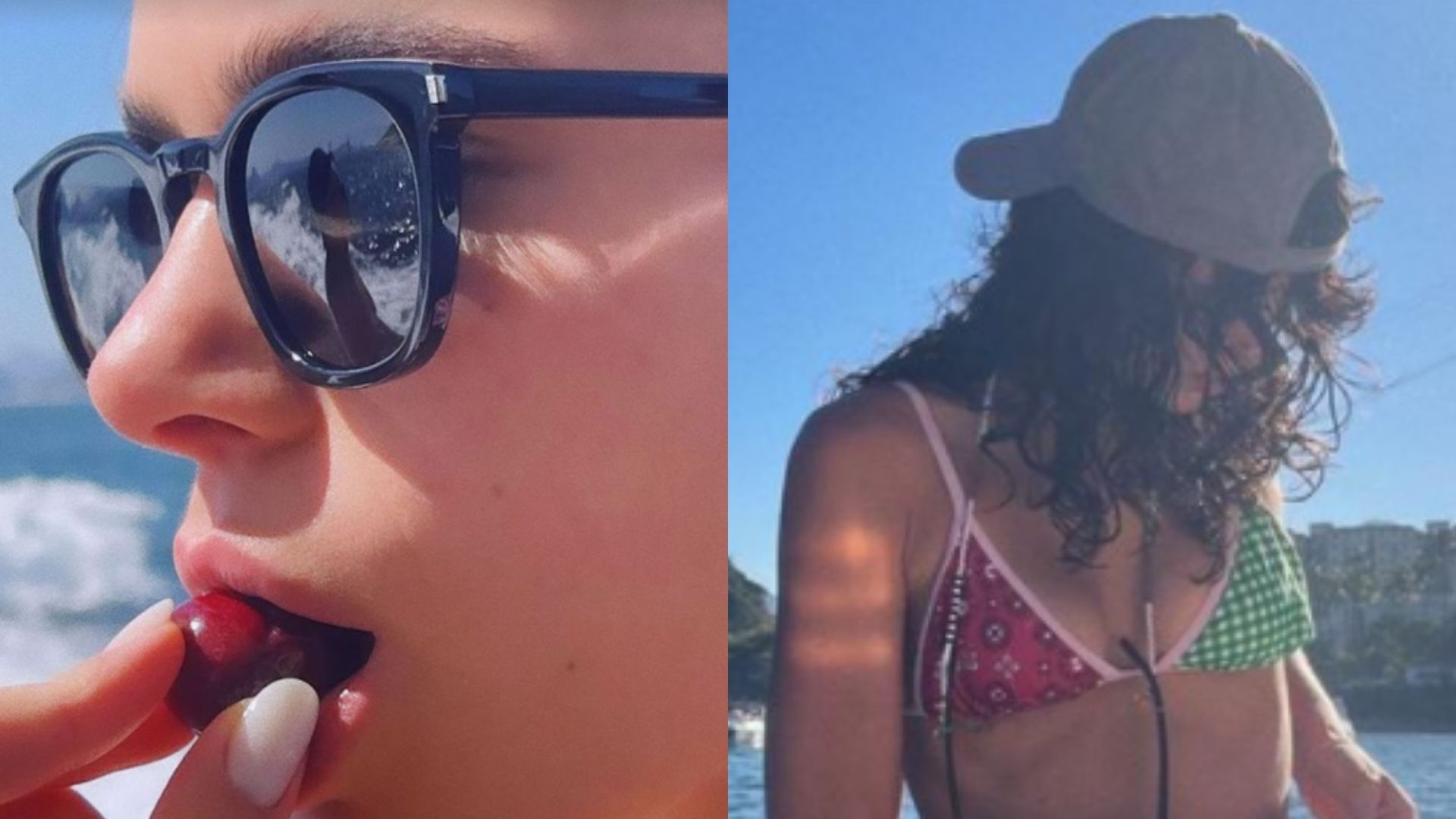 De biquíni fininho, Bruna Marquezine ostenta barriga chapada em passeio de luxo