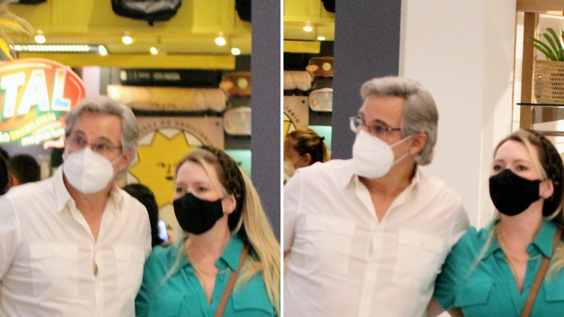 Gravidíssima, esposa de Edson Celulari exibe barrigão ao fazer comprinhas de Natal