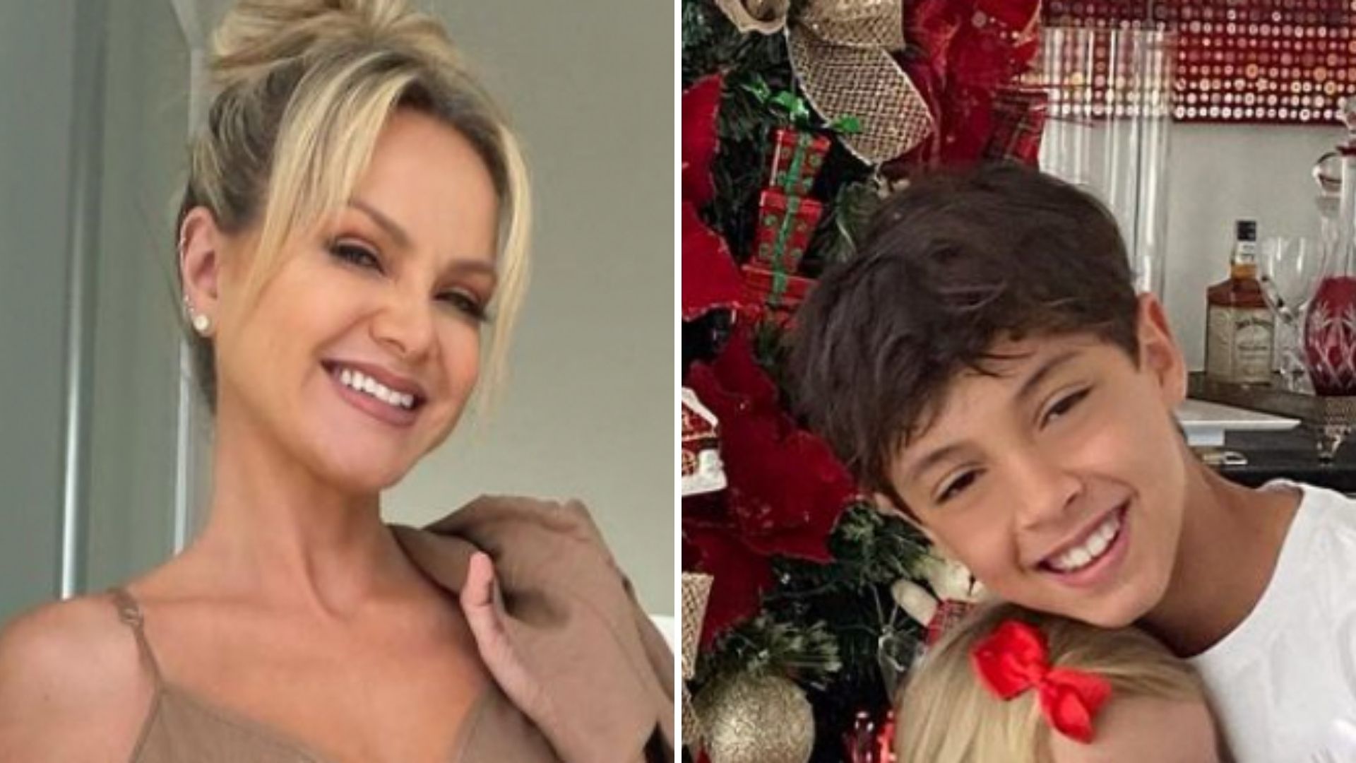 Eliana mostra os filhos ao lado de árvore de Natal imensa: “Nunca vi igual”