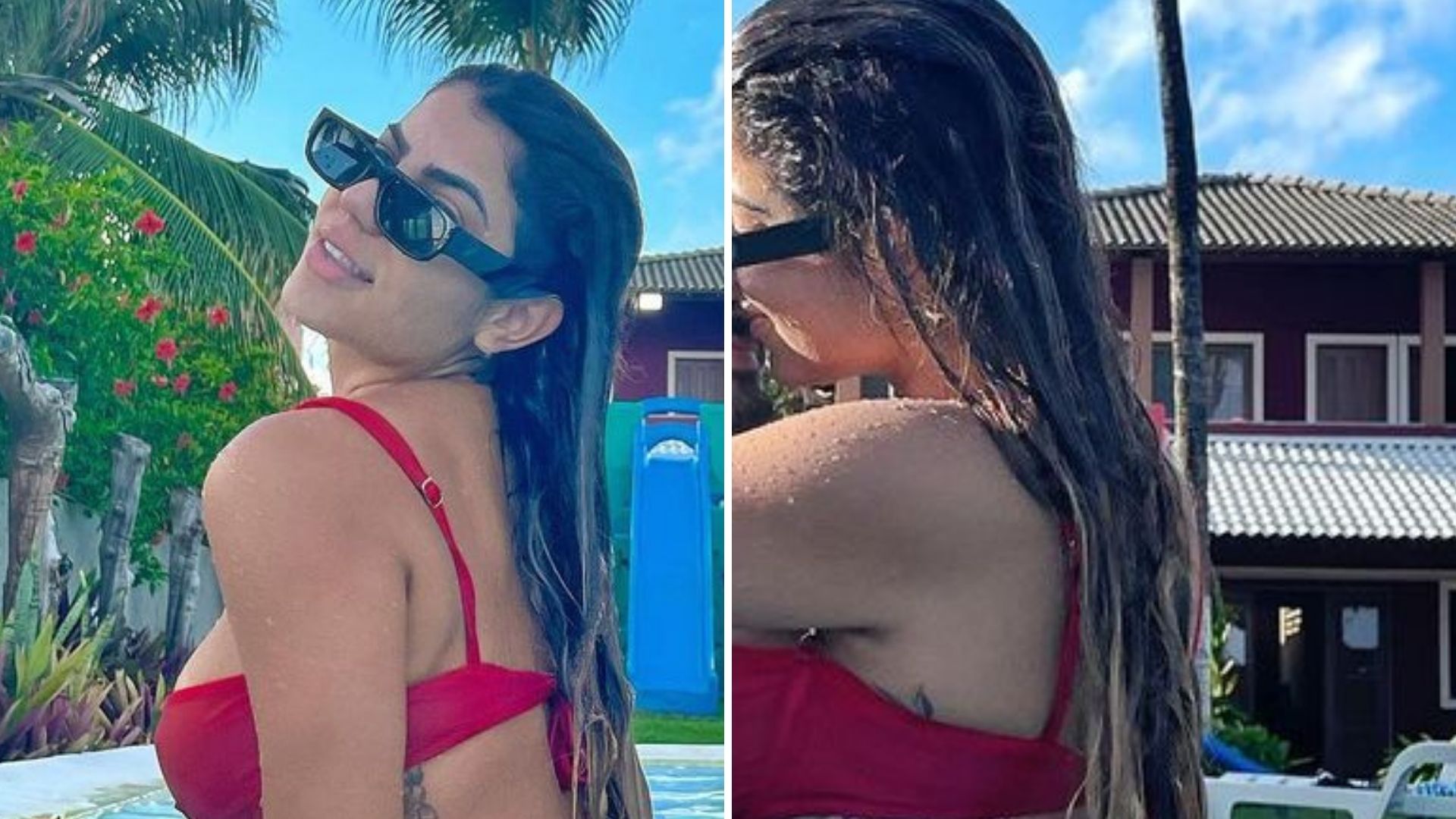 Ex-BBB Hariany Almeida protagoniza beijão quente com o namorado: “Te amo”