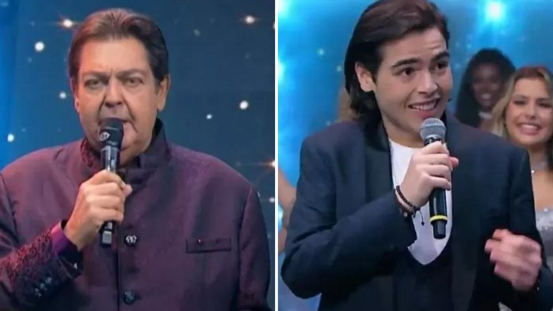 Faustão aparece na Band e justifica empregar o filho: “Difícil pagar a mesada”