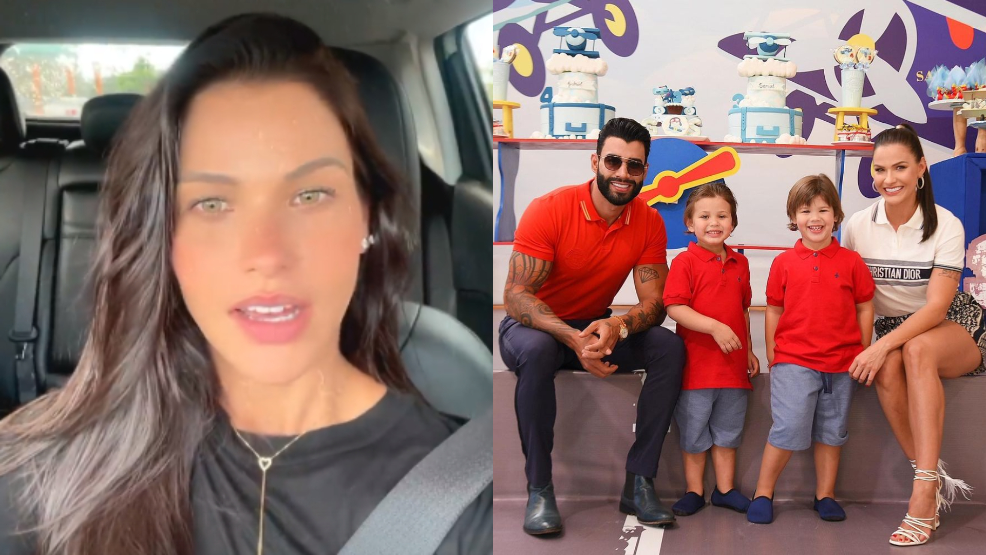 Filhos de Gusttavo Lima e Andressa Suita começam a frequentar escola: “Vou chorar”