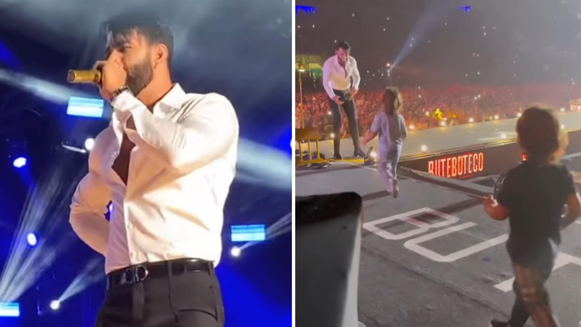 Filhos de Gusttavo Lima invadem palco durante show e carisma rouba a cena