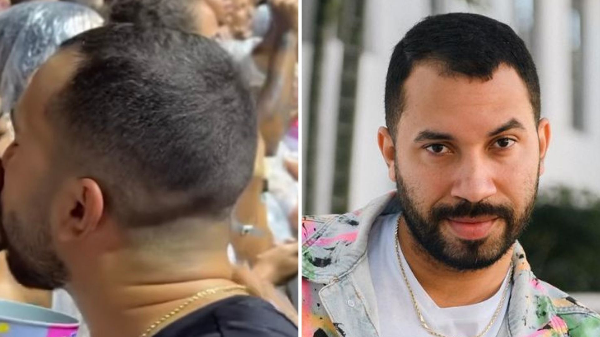 Ex-BBB Gil do Vigor é flagrado aos beijos com moreno misterioso