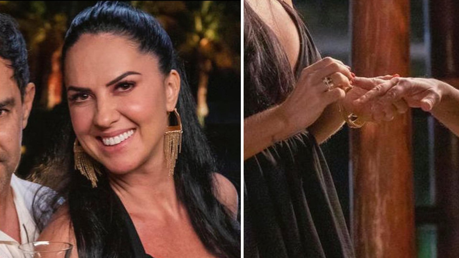 Graciele Lacerda expõe fotos inéditas do noivado com Zezé Di Camargo: “Amor lindo”