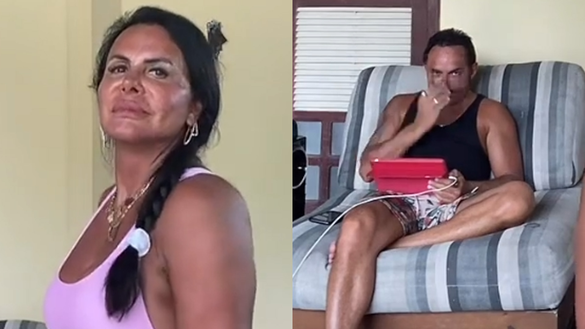Gretchen sensualiza de maiô e deixa marido babando em vídeo: “Monumento”