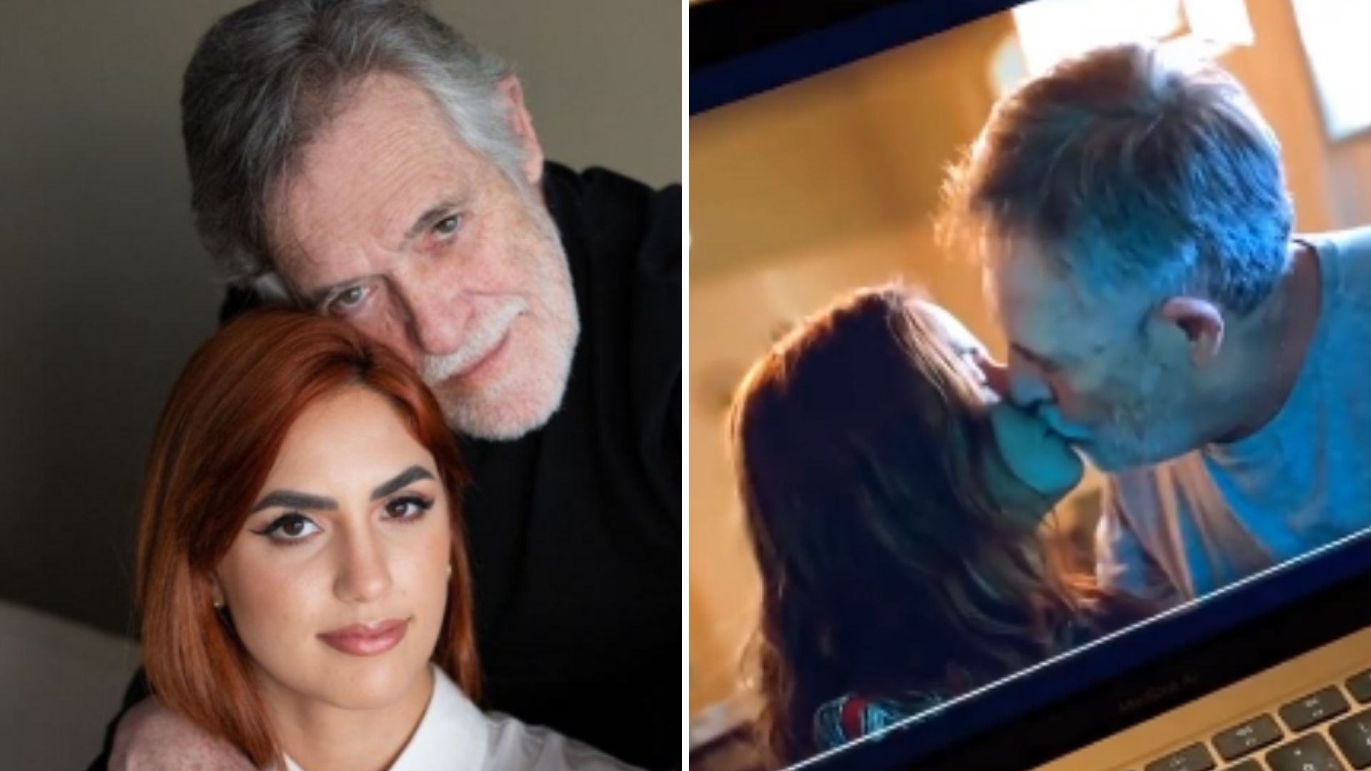 Noiva de José de Abreu, Carol Junger reage ao ver cena de beijo em ‘Um Lugar ao Sol’
