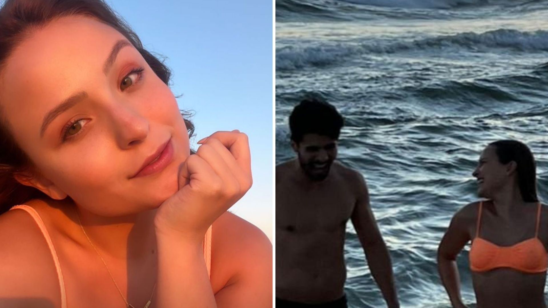 Acompanhada, Larissa Manoela empina o bumbum e puxa a calcinha em ida à praia